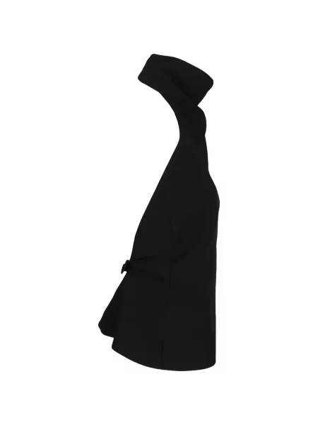 Top Khaite cu gât halter negru