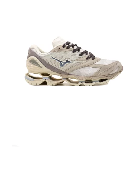 Sneakersy Mizuno skórzane beżowe