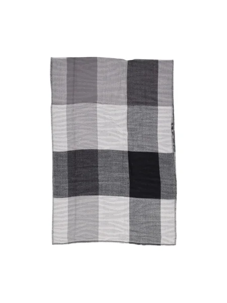 Fular Pieces în carouri negru