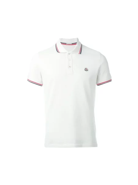 Koszulka polo Moncler biała