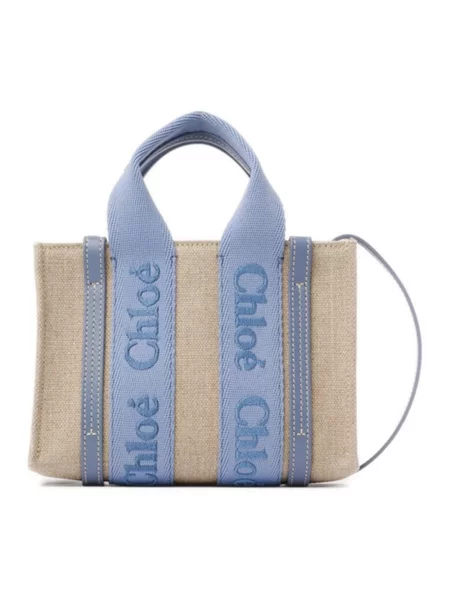 Shopperka Chloe skórzana beżowa
