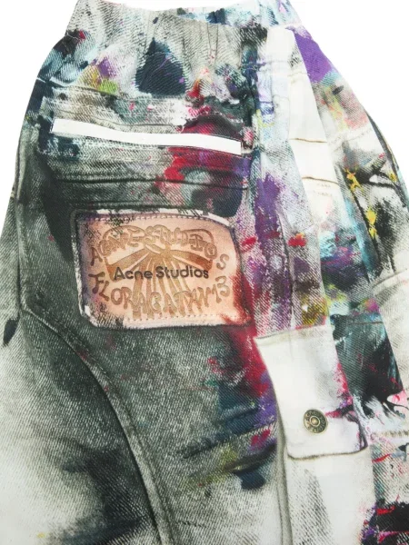 Pantaloni scurți Acne Studios alb