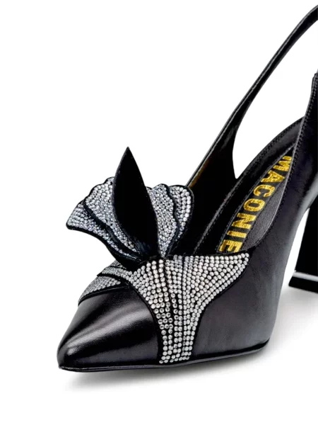 Pantofi cu toc Kat Maconie slingback negru