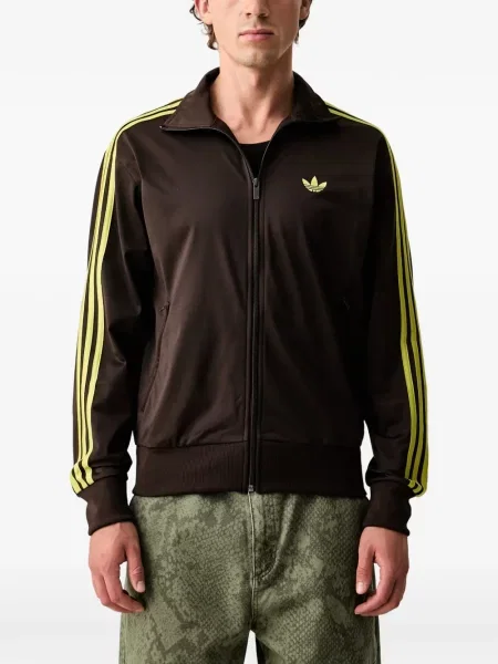 Hanorac Adidas cu dungi cu imagine plasă negru