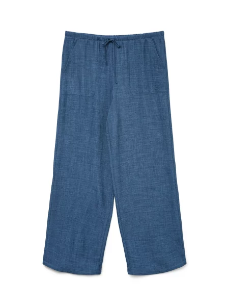 VERO MODA Παντελόνι VMMelaney μελανζέ μπλε