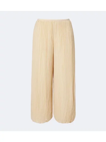 Pantaloni Zimmermann din șifon bej