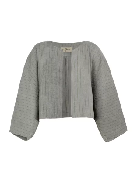 Lniana marynarka Cortana w paski niebieska