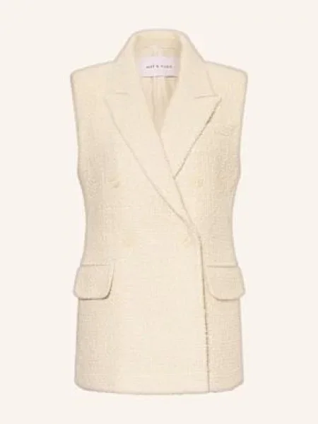 Mrs & Hugs Kamizelka Typu Blezer weiss