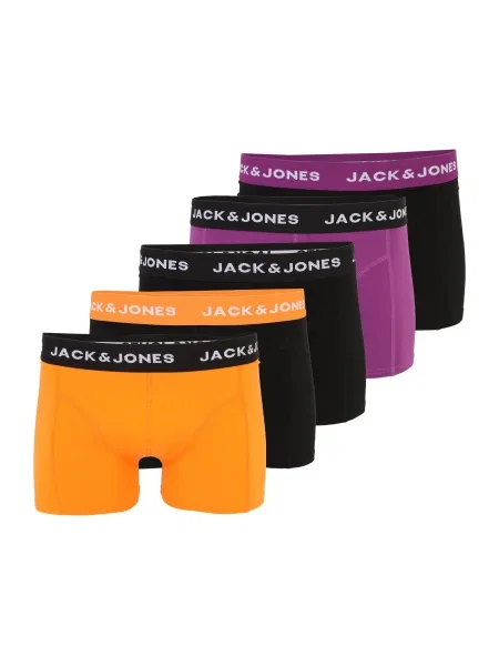 JACK & JONES Boxeri JACZOHAN mov zmeură / portocaliu negru