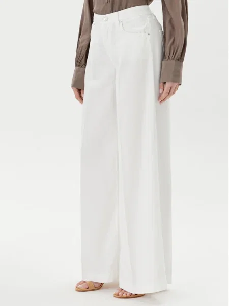 ViCOLO Blugi Wide Leg alb