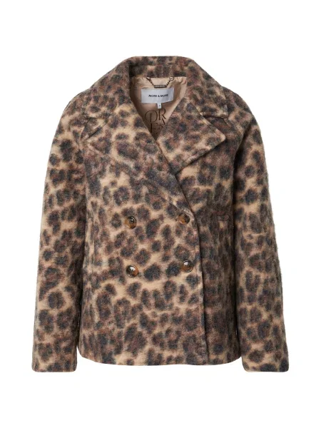 MORE & MORE Přechodná bunda velbloudí / čokoládová černá