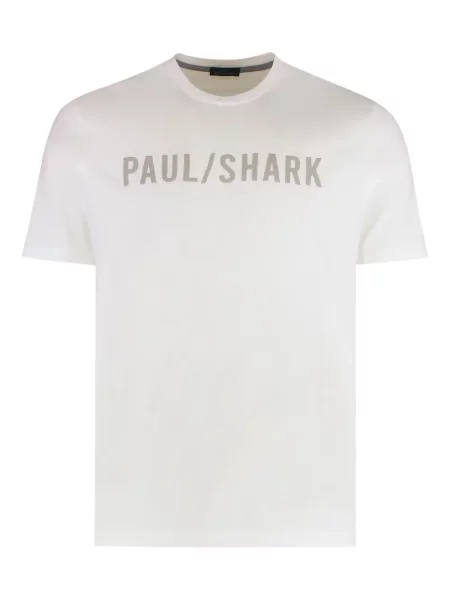 Tricou Paul & Shark cu imagine alb