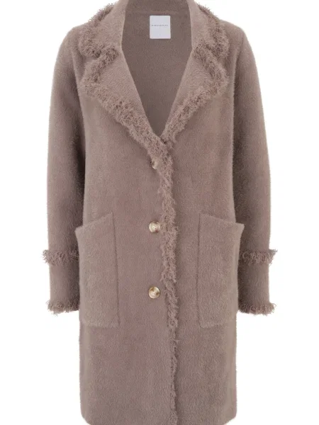 RINO & PELLE Duži kardigan Catena sivkasto mauve ljubičasta