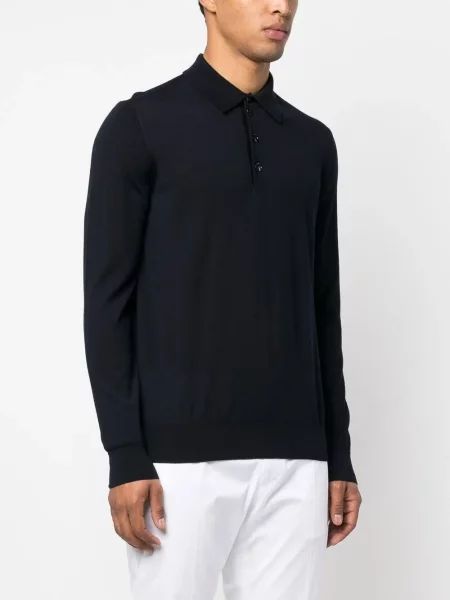 Μακρύς polo Giorgio Armani μπλε