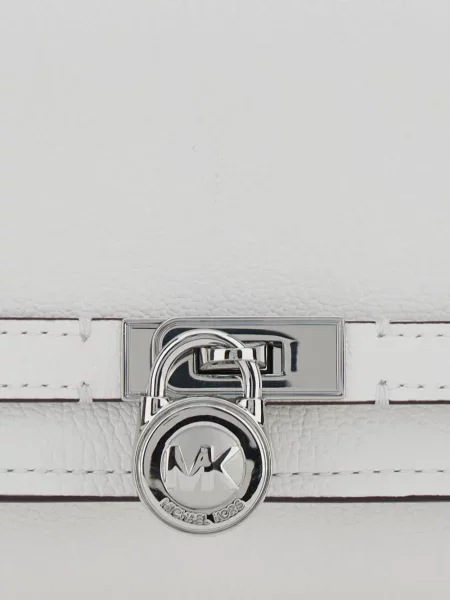 Duża kopertówka Michael Michael Kors koronkowa brązowa