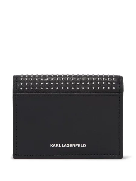 Iš natūralios odos glaustinukė Karl Lagerfeld juoda