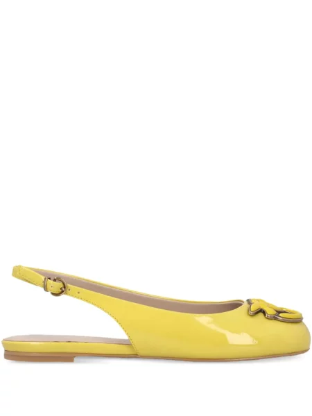 Pantofi cu toc Pinko fără toc galben