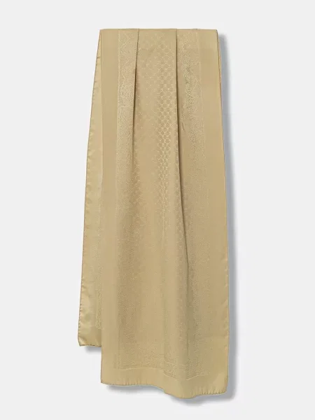 Hodvábny šál Moschino béžová