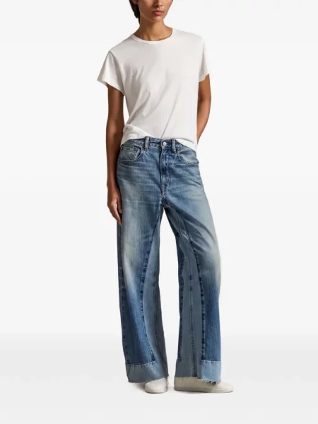 Fűzős csipkés öv Polo Ralph Lauren kék