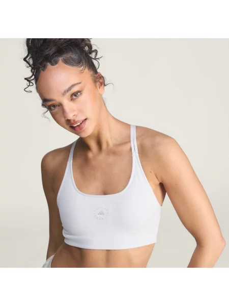 Zkrácený běžecký sportovní top Adidas šedý