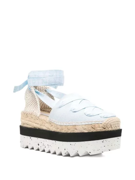 Espadrile Stella Mccartney cu platformă albastru