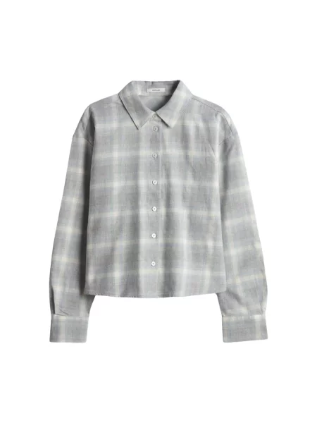 Opus bluzka flanelowa Kobiety Flanela 38 szary