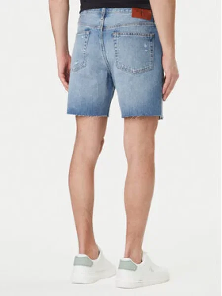 Kratke traper hlače Calvin Klein plava