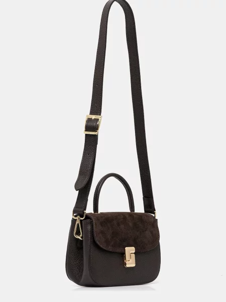 Кожаная сумка Answear.lab коричневая