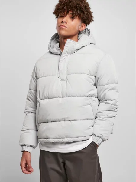 Яке Urban Classics с качулка сиво