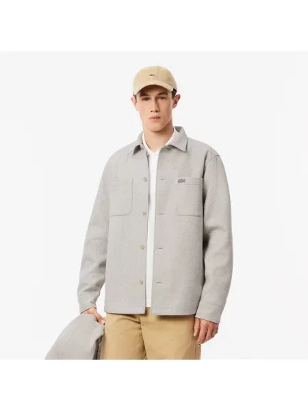 Lacoste сорочка чоловіча Oversize Fit сіра