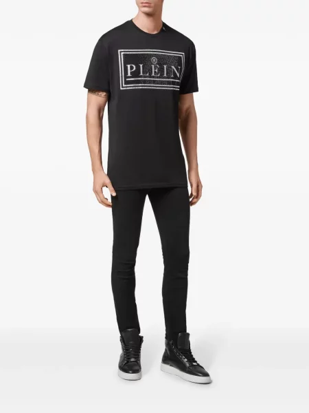 Tricou Philipp Plein cu imagine negru