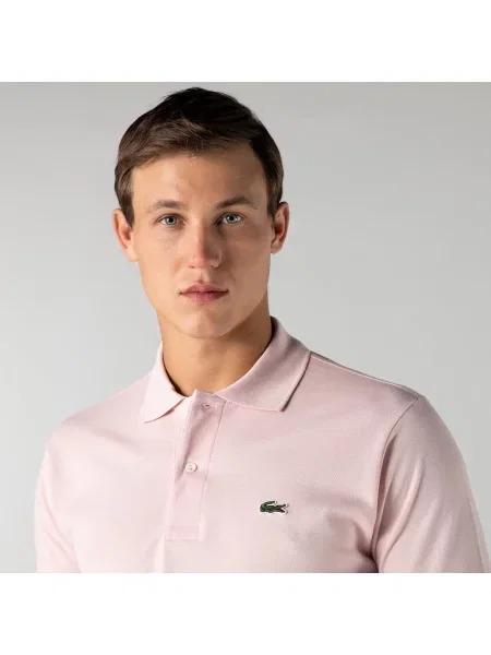 Поло Lacoste розовое