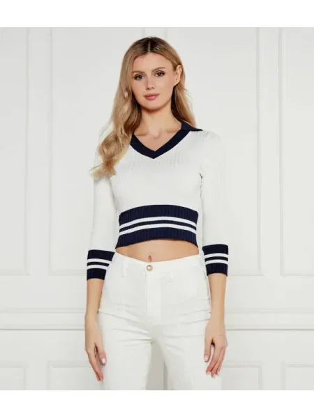 GUESS Polo SYDNEY | Cropped Fit alb