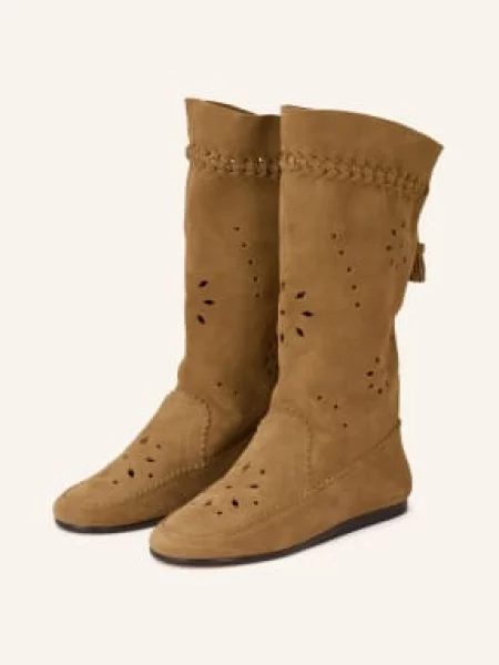 Isabel Marant Buty Welky Z Wycięciami beige beżowe