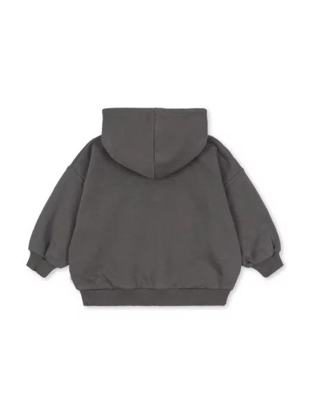 Konges Sløjd кофта на застібці з капюшоном дитяча з бавовною LOU SWEAT ZIP HOOD GOTS