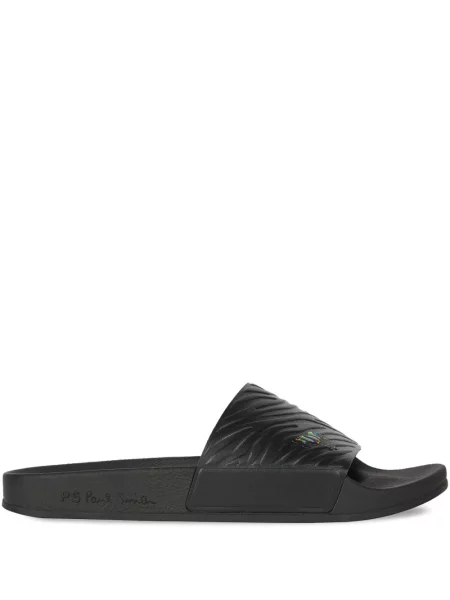 Papuci Ps Paul Smith cu model zebră negru