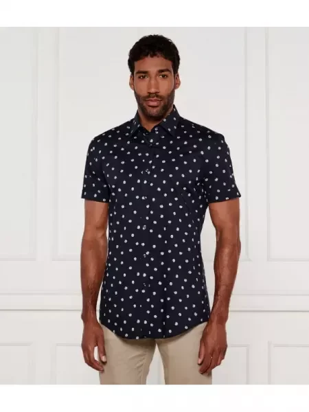 BOSS BLACK Cămașă | stretch negru