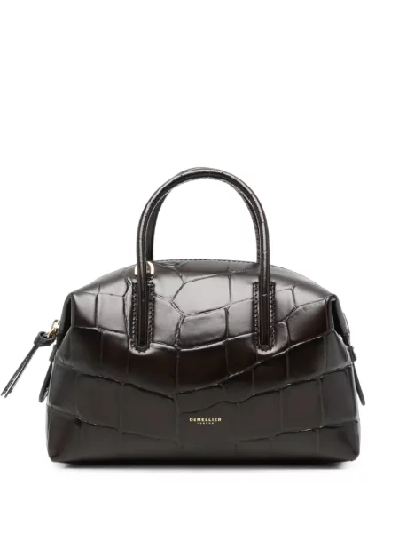 Geantă shopper Demellier maro