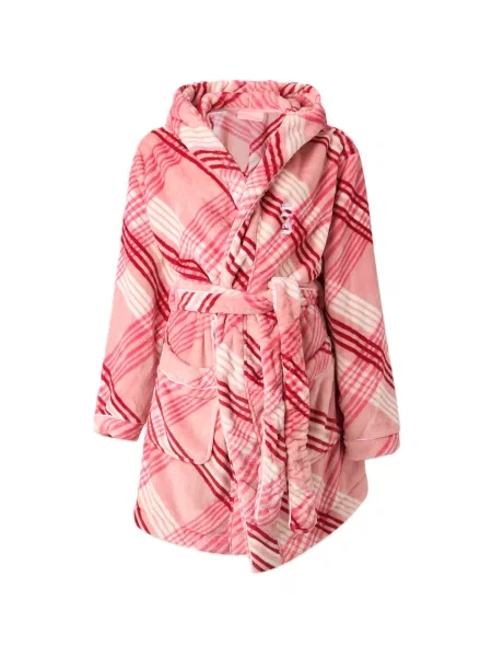 Juicy Couture Halat de baie scurt LOTTIE roz / roz deschis / roz închis alb