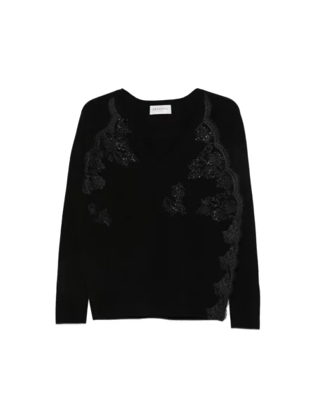 Sweter Ermanno Scervino wełniany czarny