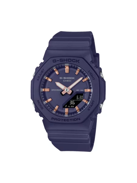 Lniany zegarek Casio niebieski