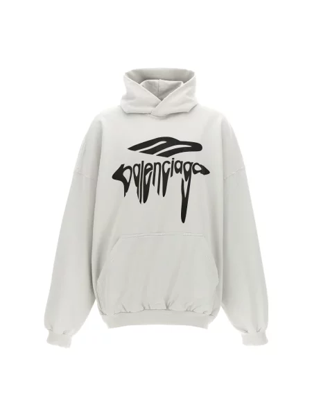 Bluza z kapturem Balenciaga biała