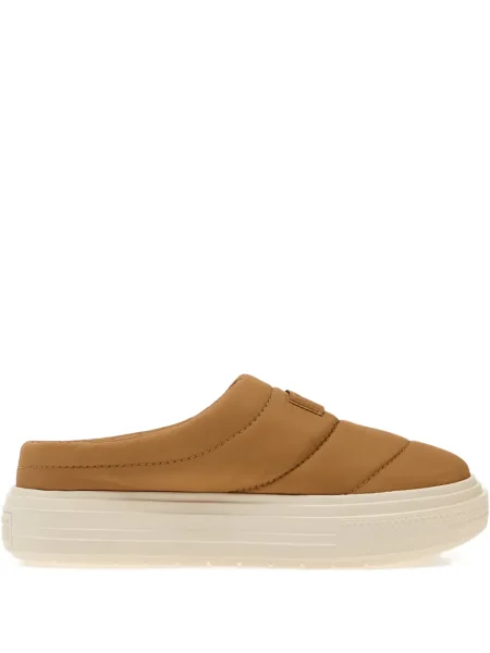 Мюли Converse на платформе бродирани на цветя сребристо