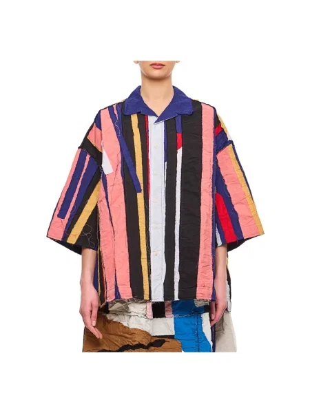 Wielobarwność koszula Casey Casey z naszywkami