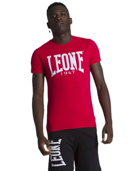 Leone Apparel koszulka z krótkim rękawem czerwona