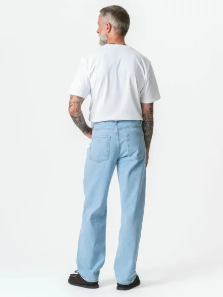 TEESHOPPEN Jeans Relaxed Jeans denim albastru