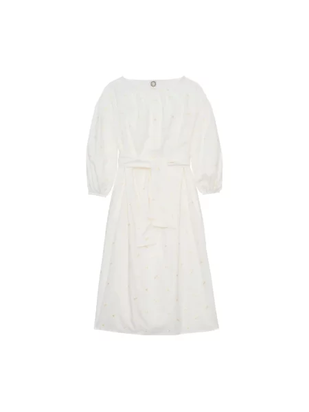 Sukienka Ines De La Fressange Paris garniturowa biała