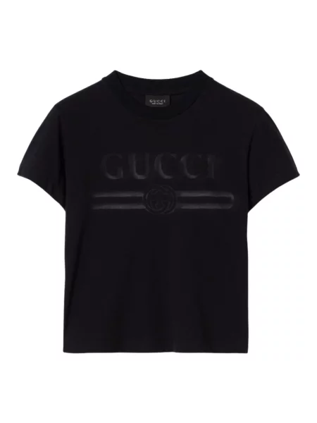 Koszulka Gucci z nadrukiem czarna