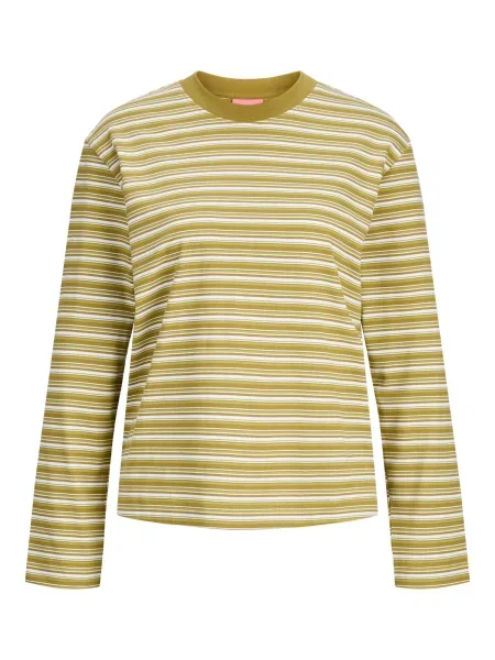 JJXX Tričko JXSophia kiwi / světle zelená bílá