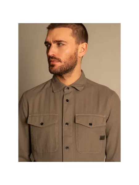 G-Star Raw Koszula Marine Zielony brązowa